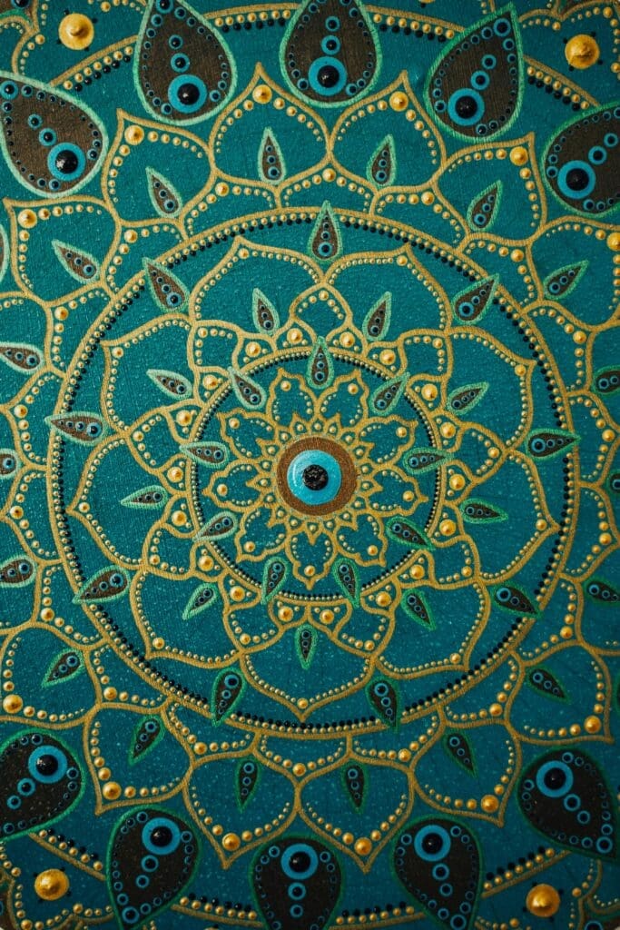 mandala dai colori dell'acqua